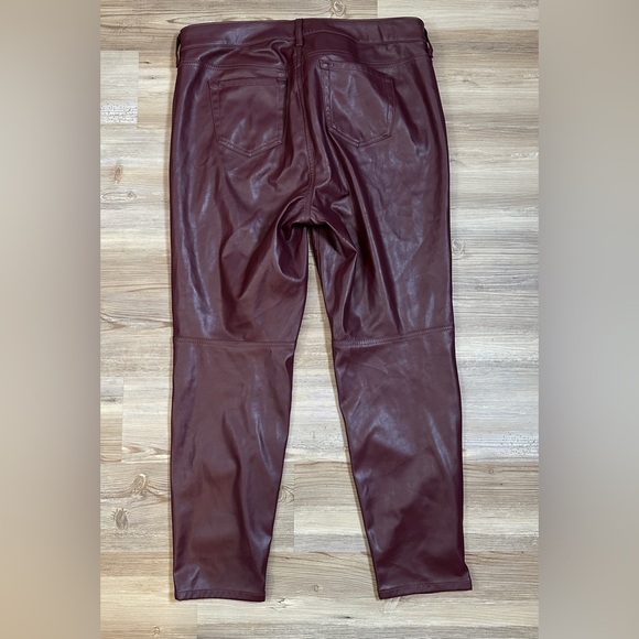 Torrid Skinny faux leather high rise pants size 16 tall - Picture 3 of 9